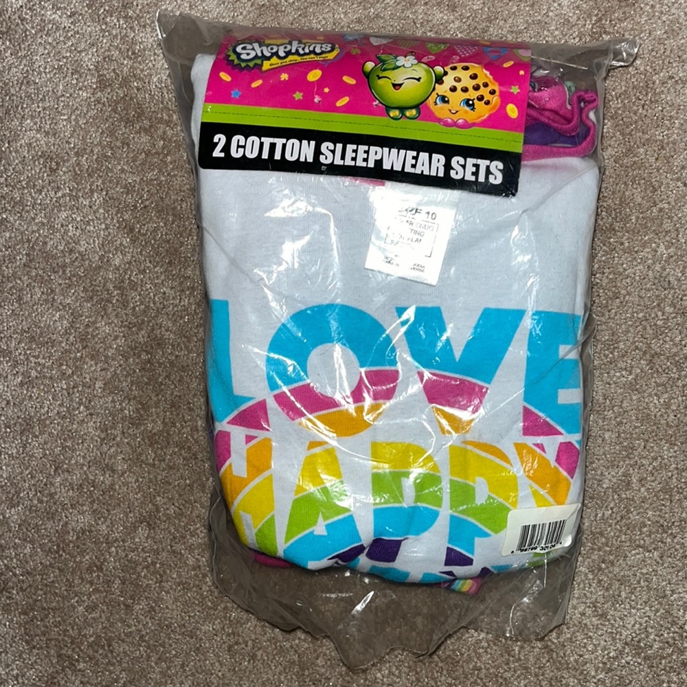 Girls Sz 10 cotton sleepwear set 4 pieces